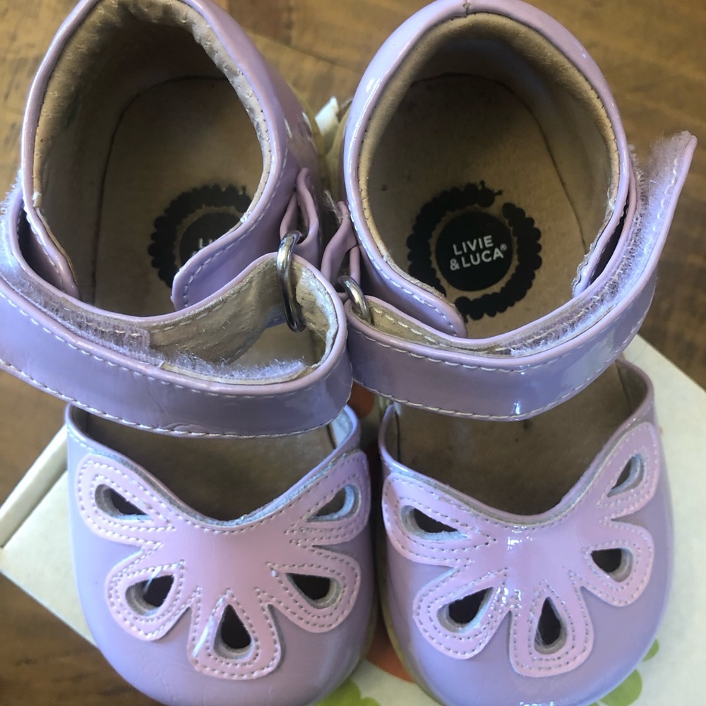 Livie & Luca Classic Patent Leather Shoes Lilac 6